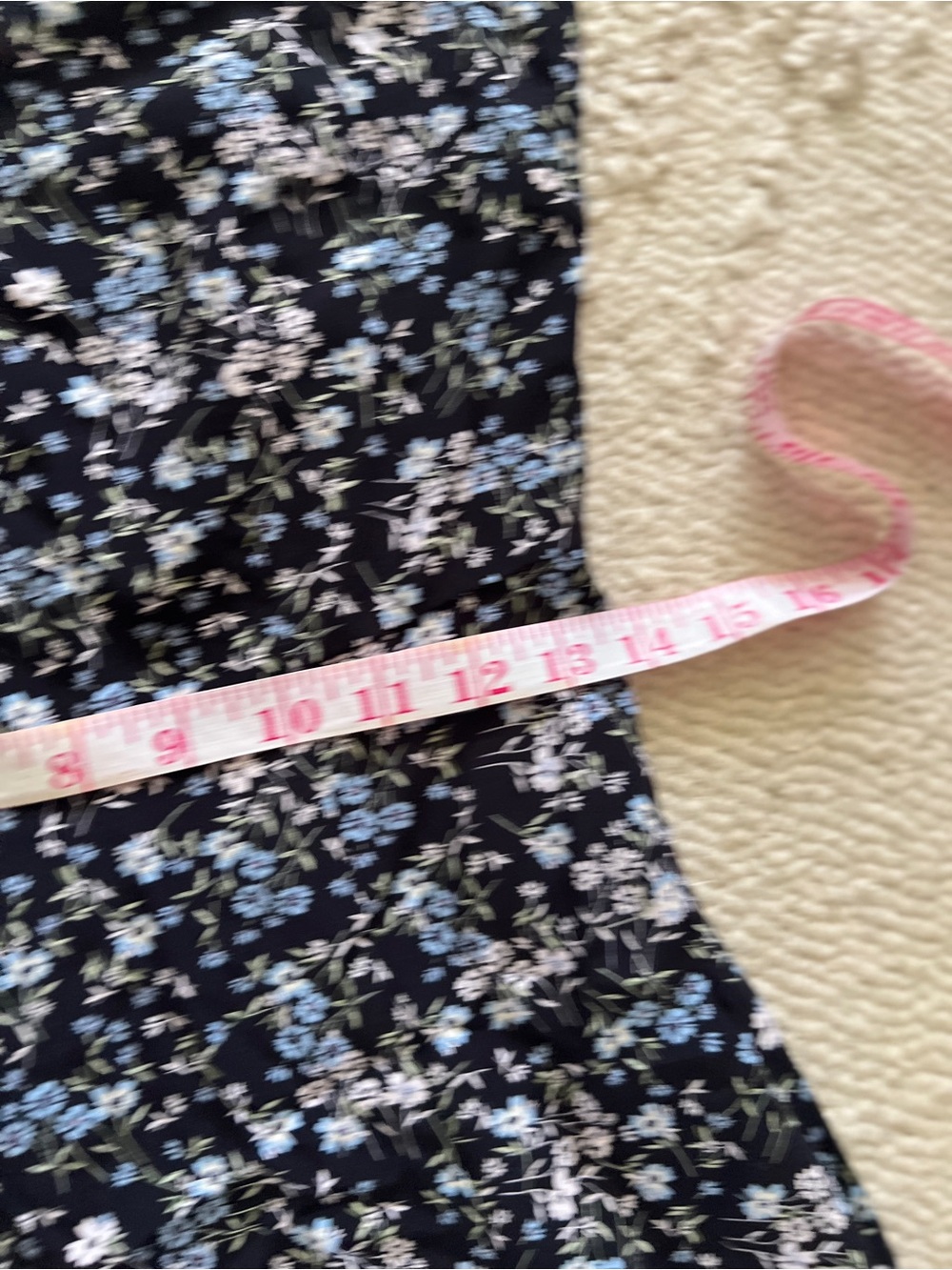 Cottagecore Uniqlo Black Floral Summer Midi Dress XS - Picture 6 of 11